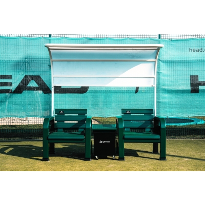 Krzesła tenisowe dla zawodników z baldachimem Garrox Premium Grand Slam